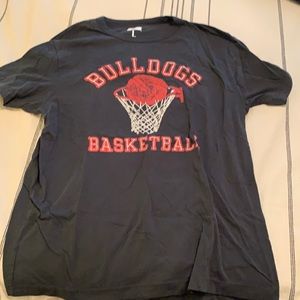 Vintage Feel bulldogs basketball tshirt Tailgate L